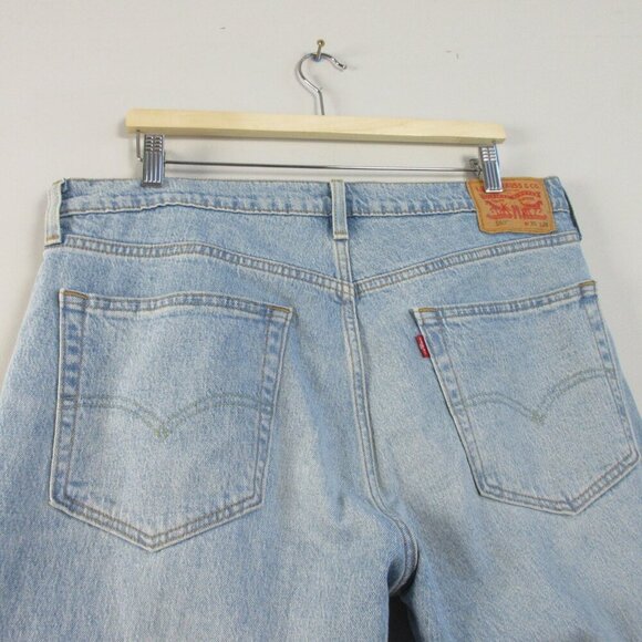 Levi's 559 Men's Relaxed Straight Leg Jeans 36 Blue Cotton Light Wash Denim 876 - Picture 7 of 13